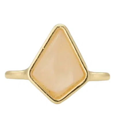Zad Women's Prism Ring In Rose Quartz In Gold