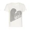 Zadig & Voltaire Alys Hc Big Heart T-shirt In Judo
