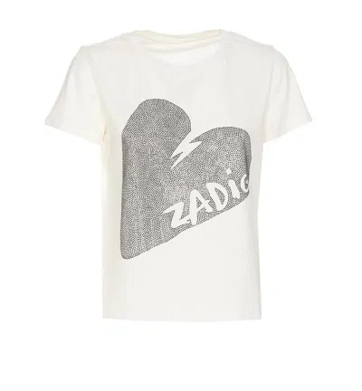 Zadig &amp; Voltaire Alys Hc Big Heart T-shirt In Judo