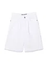 Zadig & Voltaire Mid-rise Cotton Shorts In White