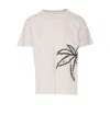 Zadig & Voltaire Palm Print Crew Neck T-shirt In Grey
