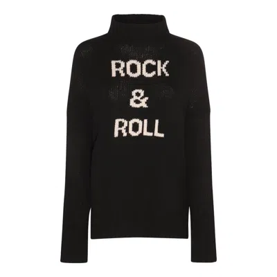 Zadig & Voltaire High Neck Knitted Jumper In Black