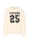 Zadig & Voltaire Ivory Sweatshirt For Boy With Logo In Ivory