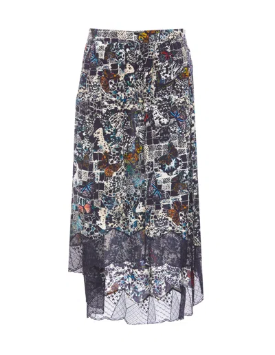Zadig &amp; Voltaire Joslin Soft Butterflies Skirt In Multicolor