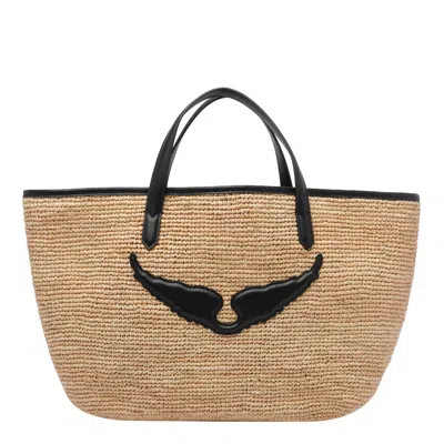Zadig &amp; Voltaire Le Wings Panier Bag In Beige