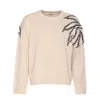 Zadig & Voltaire And White Marko Palm Tree Sweater In Beige