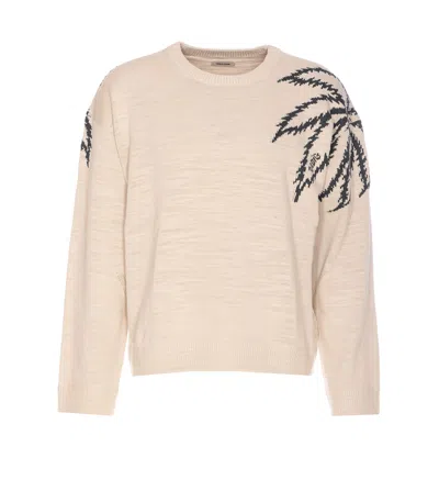 Zadig &amp; Voltaire Marko Palm Tree Sweater In Beige