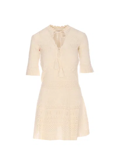 Zadig &amp; Voltaire Memphis Co Pointelle Dress In White