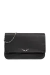 Zadig & Voltaire Rock Eternal Xl Clutch Bag In Black