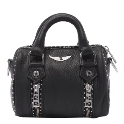 Zadig &amp; Voltaire Sunny Nano Boston Bag In Noir