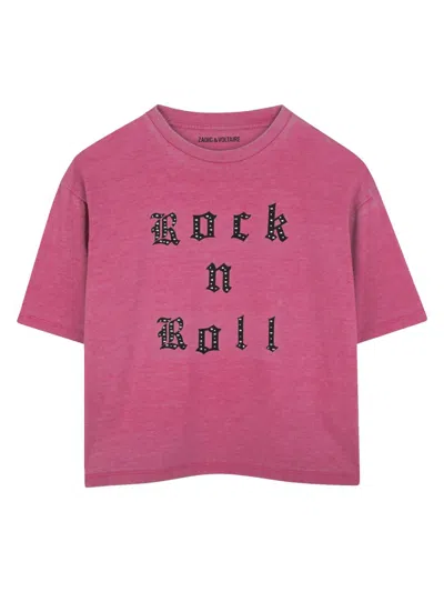 Zadig & Voltaire Kids' T-shirt In Pink