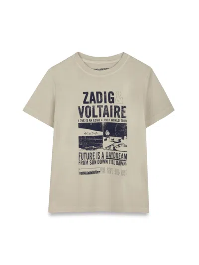 Zadig & Voltaire Kids' T-shirt In Beige
