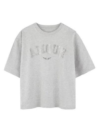 Zadig & Voltaire Kids' Tee Shirt In Gray