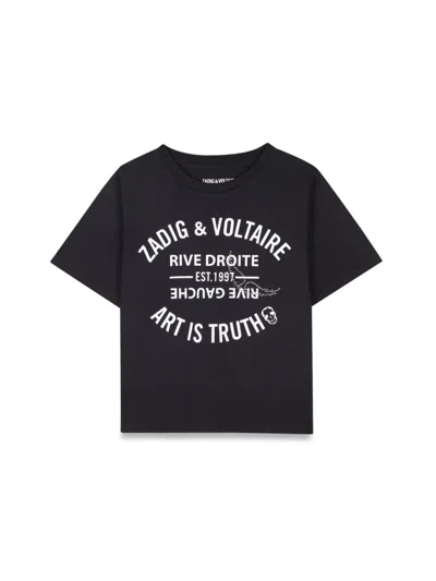 Zadig & Voltaire Kids' Tee Shirt In Black