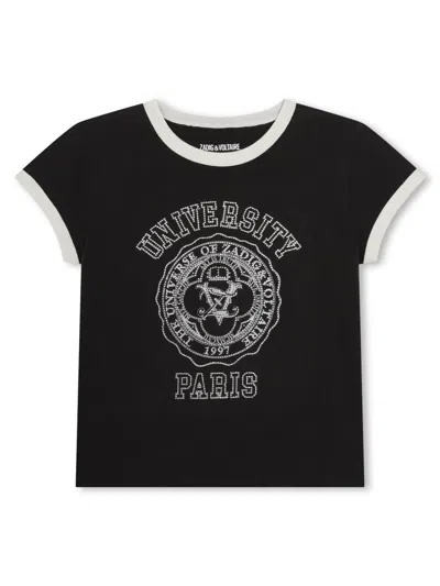 Zadig & Voltaire Kids' Tee Shirt In Black