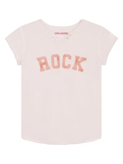 Zadig & Voltaire Kids' Tee Shirt In Yellow