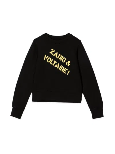Zadig & Voltaire Kids' Voltairesquadd3 In Black