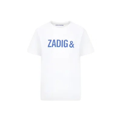Zadig & Voltaire Kids' White T-shirt For Boy With Logo
