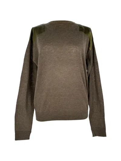 Pre-owned Zadig & Voltaire 2020s Kansas Patch Sweater In Brown