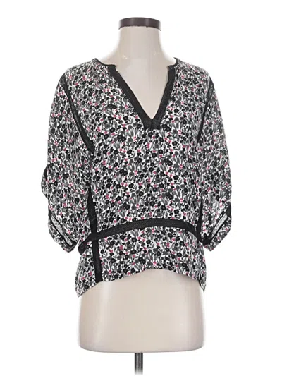 Pre-owned Zadig & Voltaire 3/4 Sleeve Blouse In Black