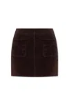 Zadig & Voltaire A-line Skirt In Burgundy