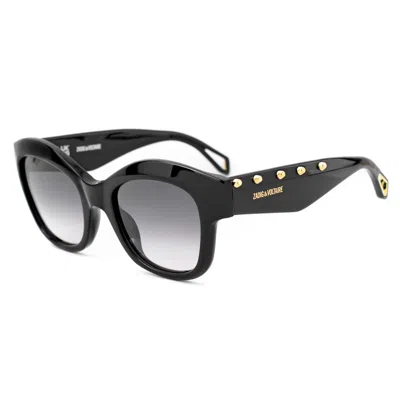 Zadig & Voltaire Acetate Women's Sunglasses In Black
