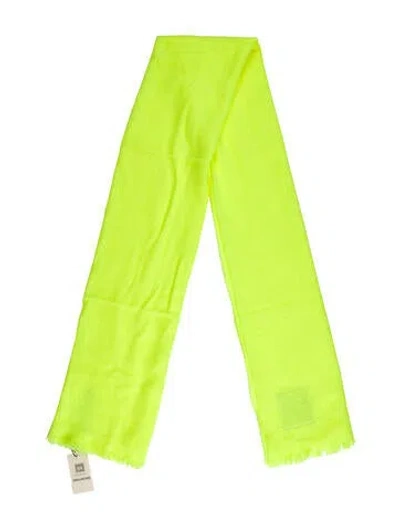 Pre-owned Zadig & Voltaire Acrylic Scarf W/ Tags In Yellow