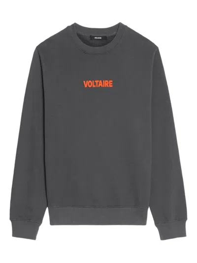 Zadig & Voltaire Aime Crew-neck Sweatshirt In Gray