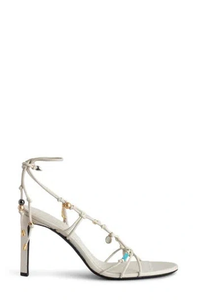 Zadig & Voltaire Alana Leather Ankle Strap Sandal In Multi