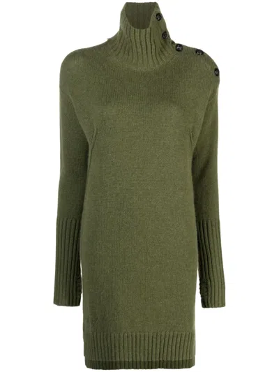 Zadig & Voltaire Almira Cashmere Dress In Green