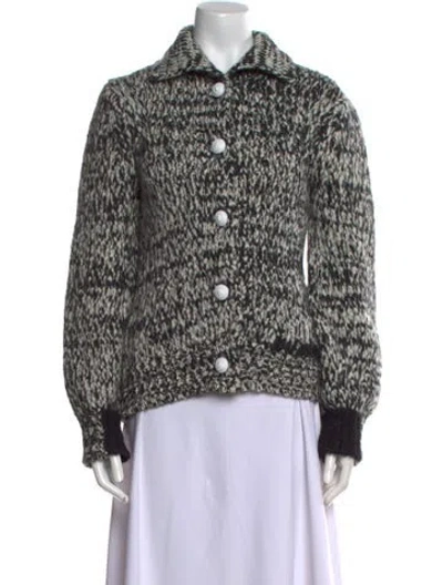 Pre-owned Zadig & Voltaire Alpaca Printed Sweater In White