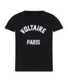Zadig & Voltaire Alys Voltaire Paris Cotton Graphic T-shirt In Black