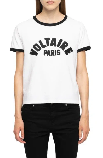 Zadig & Voltaire Alys Logo-print T-shirt In Black