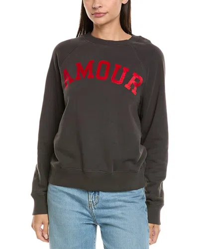 Zadig & Voltaire Amour Flock Sweatshirt In Black