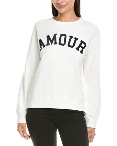 Zadig & Voltaire Amour Flock Sweatshirt In White