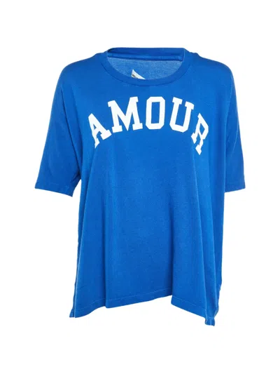 Pre-owned Zadig & Voltaire Amour-printed T-shirt In Blue