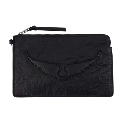 Zadig & Voltaire Zadig&voltaire Angel Pouch In Black