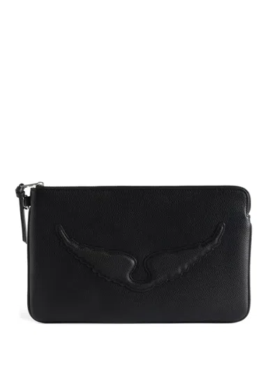 Zadig & Voltaire Angel Pouch In Black