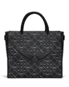 Zadig & Voltaire Womens Angel Monogram Canvas Tote Bag Black In Black
