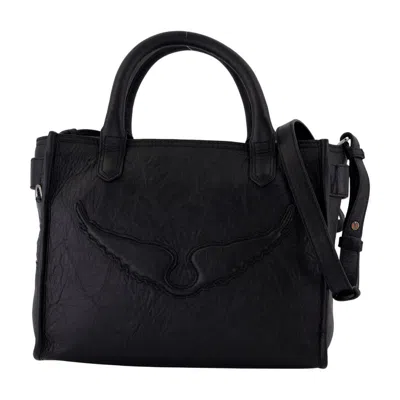 Zadig & Voltaire Zadig&voltaire Angel Xs Shopper Bag In Black