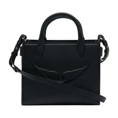 Zadig & Voltaire Zadig&voltaire Angel Xs Shopper Bag In Black