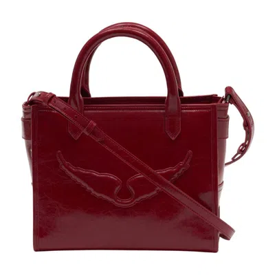 Zadig & Voltaire Zadig&voltaire Angel Xs Shopper Bag In Red
