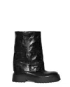 Zadig & Voltaire Angie Vintage Patent Leather Sleeve Boots In Black