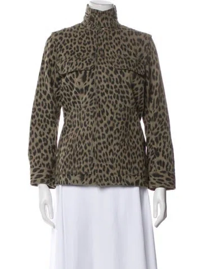Pre-owned Zadig & Voltaire Animal Print Jacket In Multi