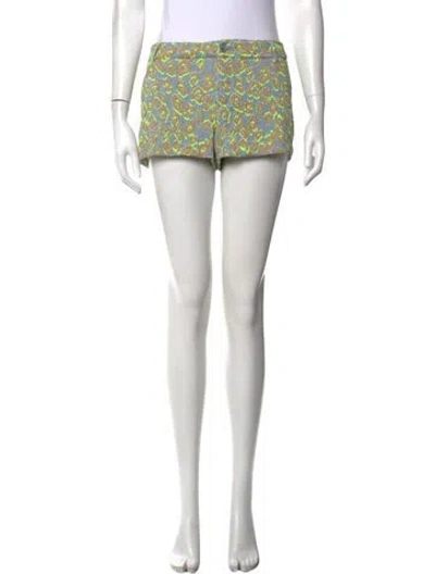 Pre-owned Zadig & Voltaire Animal Print Mini Shorts In Grey