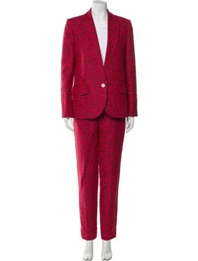 Pre-owned Zadig & Voltaire Animal Print Pantsuit In Red