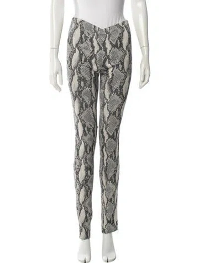 Pre-owned Zadig & Voltaire Animal Print Skinny Leg Pants In Multi
