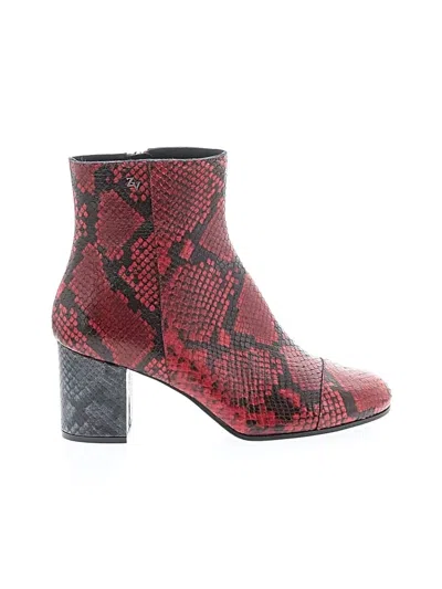 Pre-owned Zadig & Voltaire Ankle Boots In Red