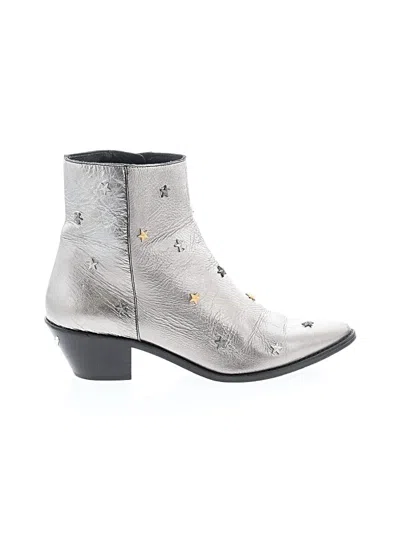 Pre-owned Zadig & Voltaire Ankle Boots In Silver