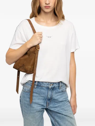 Zadig & Voltaire Baby Jane Western Used Bag In Purple